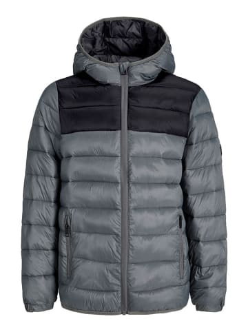 JACK & JONES Junior Kurtka pikowana "Wilson" w kolorze szarym