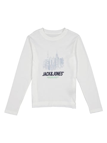 JACK & JONES Junior Longsleeve "York" in Weiß