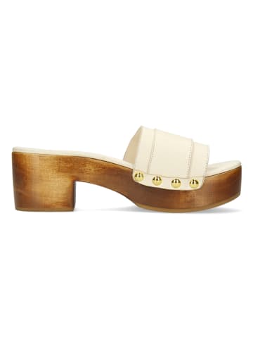 MELVIN & HAMILTON Leder-Clogs "Layla 1" in Creme