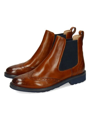 MELVIN & HAMILTON Leren chelseaboots "Selina 29" bruin/donkerblauw