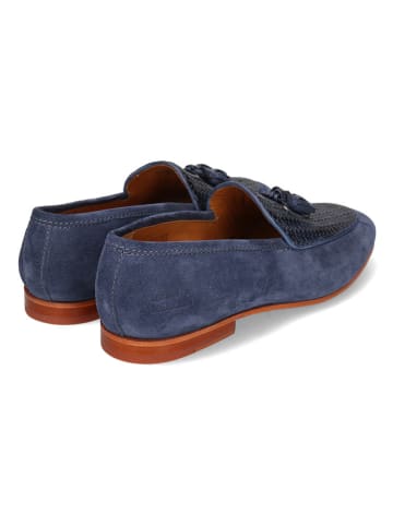 MELVIN & HAMILTON Leren mocassins "Clive 21" donkerblauw