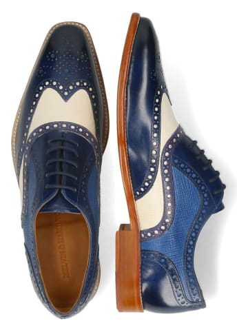 MELVIN & HAMILTON Leder-Schnürschuhe "Leonardo 21" in Dunkelblau