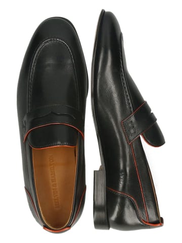 MELVIN & HAMILTON Leren mocassins "Santo 2" zwart