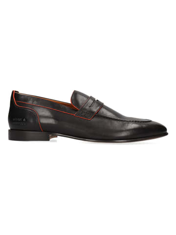 MELVIN & HAMILTON Leren mocassins "Santo 2" zwart