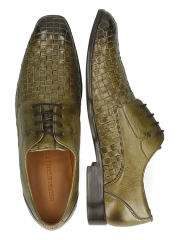 MELVIN & HAMILTON Skórzane trzewiki "Elyas 4" w kolorze khaki