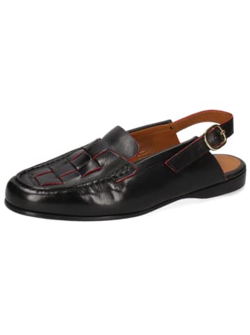 MELVIN & HAMILTON Leder-Leder-Slingballerinas "Julietta 5" in Schwarz