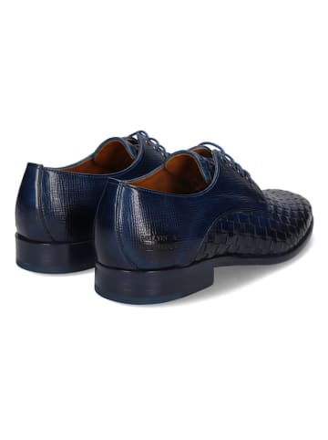 MELVIN & HAMILTON Leren veterschoenen "Brad 7" donkerblauw