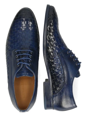 MELVIN & HAMILTON Skórzane trzewiki "Brad 7" w kolorze granatowym