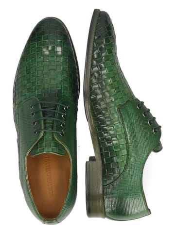 MELVIN & HAMILTON Leder-Schnürschuhe "Brad 7" in Grün