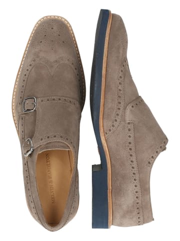 MELVIN & HAMILTON Leren monkstraps "Dino 4" beige