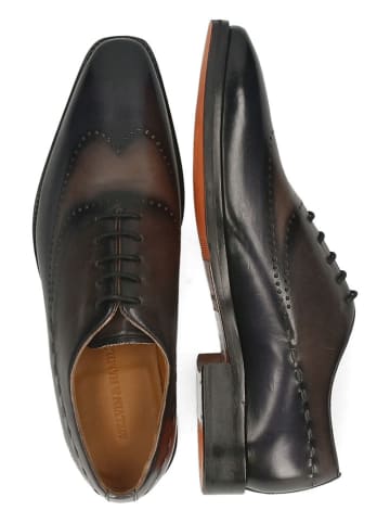 MELVIN & HAMILTON Leder-Schnürschuhe "Lawrence 1" in Dunkelblau