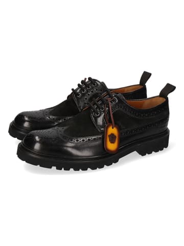 MELVIN & HAMILTON Leder-Schnürschuhe "Pierce 27" in Schwarz