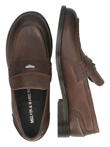 MELVIN & HAMILTON Leren mocassins "Valeska 1" bruin