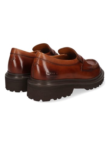 MELVIN & HAMILTON Leren mocassins "Matteo 1" lichtbruin