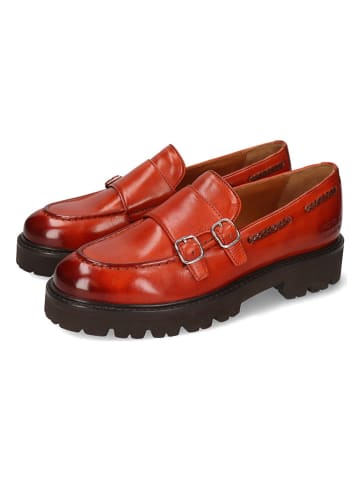 MELVIN & HAMILTON Skórzane mokasyny "Regine 22" w kolorze pomarańczowym