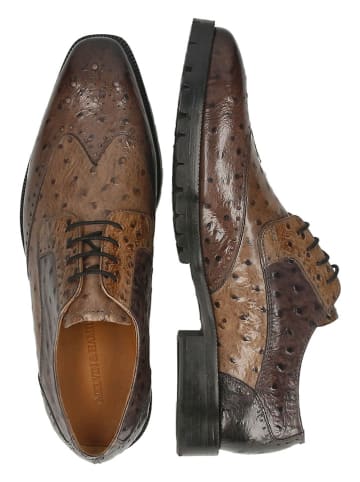 MELVIN & HAMILTON Leder-Schnürschuhe "Jeff 14" in Braun
