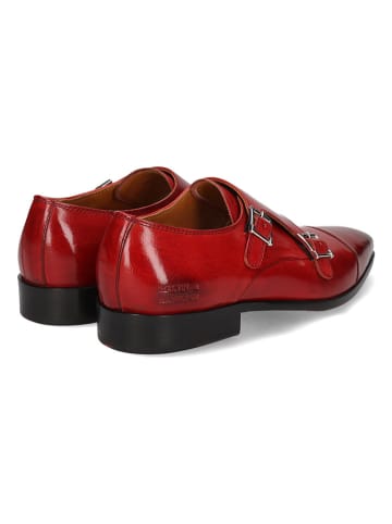 MELVIN & HAMILTON Leren monkstraps "Lance 1" rood