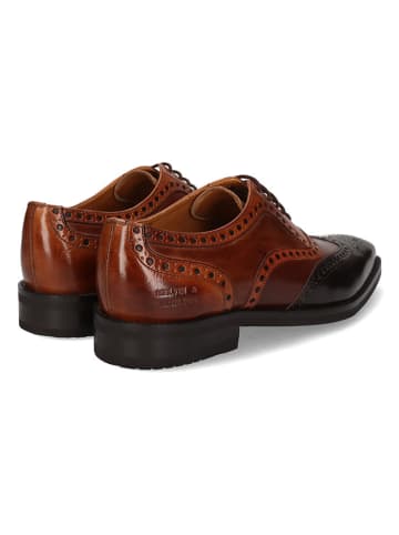 MELVIN & HAMILTON Leren veterschoenen "Leonardo 21" lichtbruin