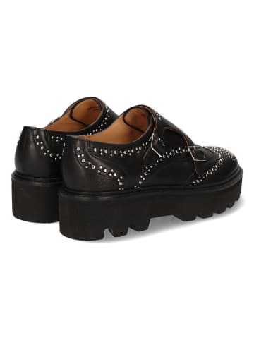 MELVIN & HAMILTON Leder-Monkstraps "Sally 47" in Schwarz