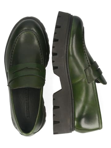 MELVIN & HAMILTON Leren mocassins "Thelia 7" groen