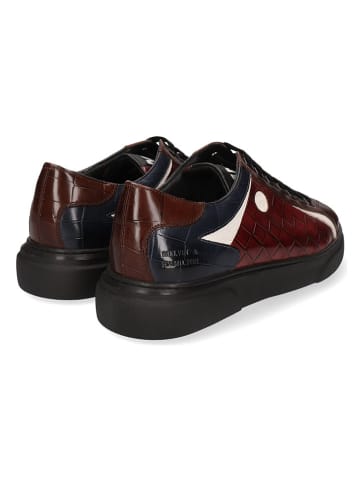 MELVIN & HAMILTON Leren sneakers "Harvey 9" rood/donkerblauw/wit