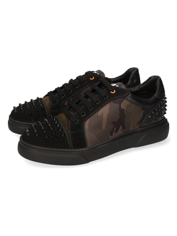 MELVIN & HAMILTON Skórzane sneakersy "Harvey 113" w kolorze oliwkowo-czarnym