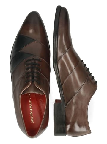 MELVIN & HAMILTON Leder-Schnürschuhe "Toni 51" in Grau/ Braun