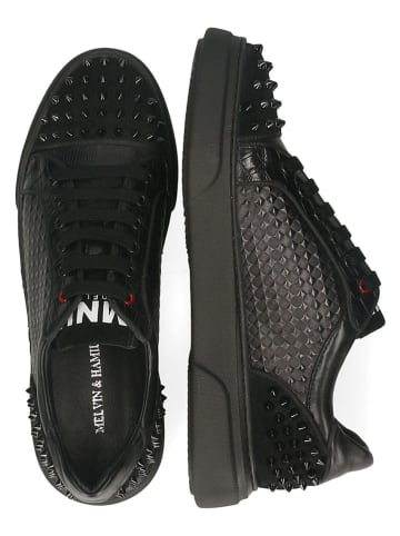 MELVIN & HAMILTON Skórzane sneakersy "Harvey 113" w kolorze czarnym