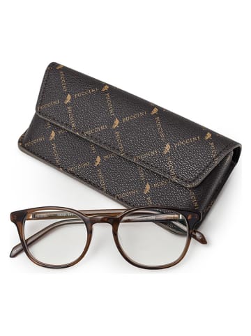 Puccini Brillenetui "Monogram" in Schwarz - (B)17 x (H)8 x (T)4 cm 