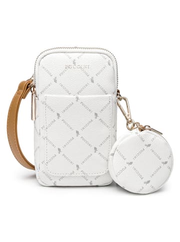 Puccini Handytasche "Monogram" in Weiß - (B)11 x (H)19 x (T)4 cm 