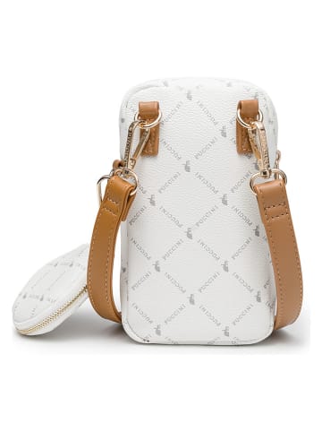 Puccini Handytasche "Monogram" in Weiß - (B)11 x (H)19 x (T)4 cm 
