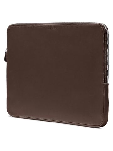 Puccini Skórzana torba "Vulcano" w kolorze brązowym na laptopa - 36 x 24 x 1,5 cm