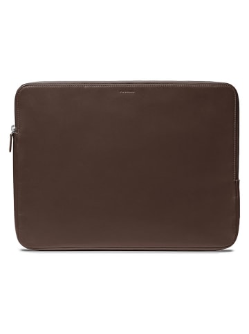 Puccini Skórzana torba "Vulcano" w kolorze brązowym na laptopa - 36 x 24 x 1,5 cm