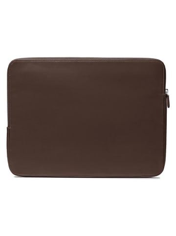 Puccini Skórzana torba "Vulcano" w kolorze brązowym na laptopa - 36 x 24 x 1,5 cm