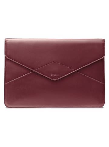 Puccini Leder-Laptoptasche "Vulcano" in Rot - (B)39 x (H)29 x (T)2 cm