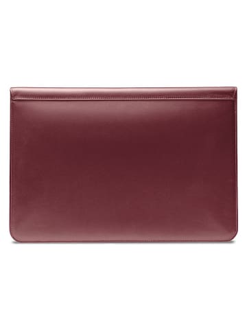 Puccini Leder-Laptoptasche "Vulcano" in Rot - (B)39 x (H)29 x (T)2 cm 
