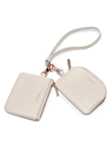 Puccini Leder-Schlüsselanhängerset "Zen" in Beige - (B)10 x (H)8 x (T)2 cm