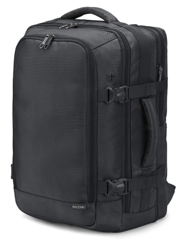 Puccini Rucksack "M Easy Pack" in Schwarz - (B)30,5 x (H)43 x (T)24,5 cm