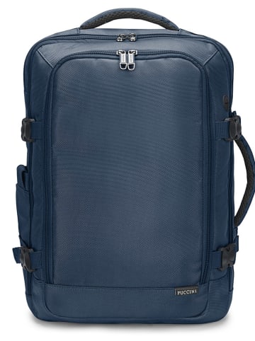Puccini Rucksack "M Easy Pack" in Dunkelblau - (B)30,5 x (H)43 x (T)24,5 cm