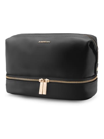Puccini Kosmetiktasche in Schwarz - (B)25,5 x (H)13 x (T)15 cm
