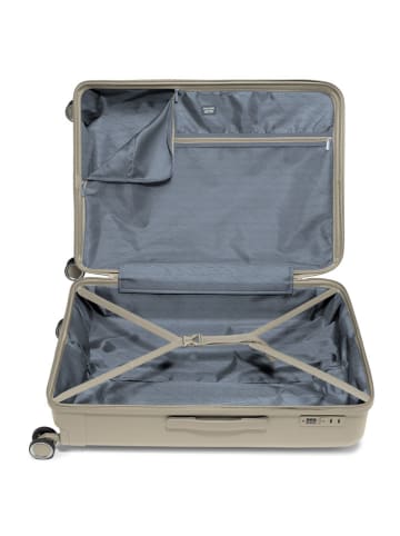 Puccini Walizka "Turin" w kolorze beżowym - 51 x 75 x 29 cm