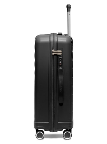 Puccini Walizka "Turin" w kolorze czarnym - 45 x 65 x 26,5 cm