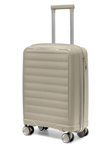 Puccini Walizka "Turin" w kolorze beżowym - 39 x 54 x 21 cm