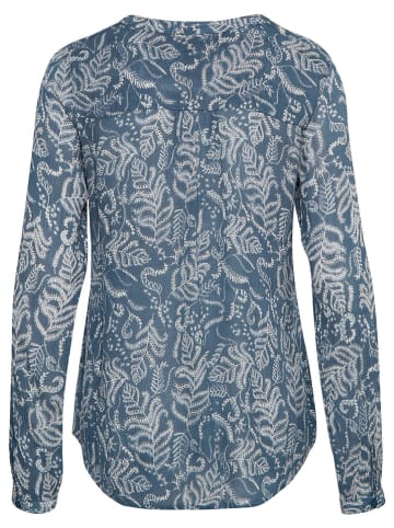 Kaffe Bluse "Geisa" in Blau/ Weiß