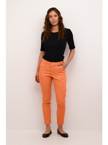 Kaffe Spodnie chino "Lea" w kolorze pomarańczowym