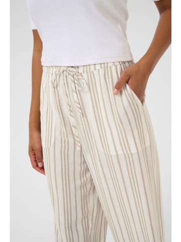 Kaffe Hose in Weiß/ Beige