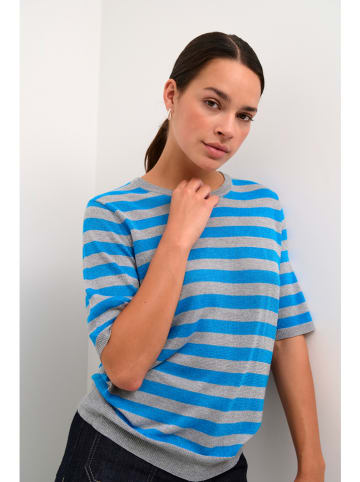 Kaffe Sweter "Ankra" w kolorze błękitnym