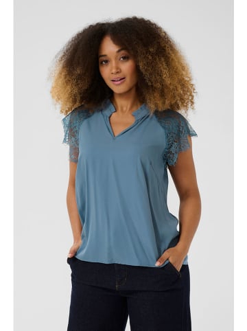 Cream Blusentop in Hellblau