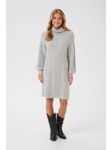 Cream Sukienka dzianinowa w kolorze jasnoszarym