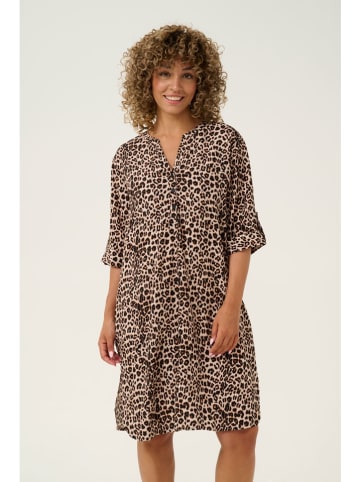 Cream Kleid in Hellbraun/ Schwarz